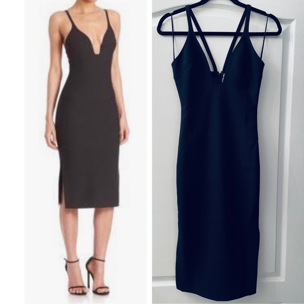 Cinq a Sept ara bodycone blk dress 0